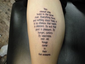 Fish Form Text Calf